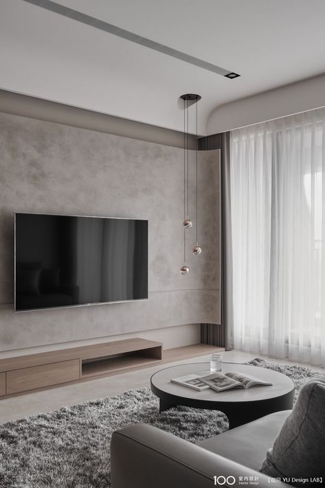 Modern Minimalist Tv Wall Design, Minimalist Tv Unit, Tv Feature Wall, Modern Tv Wall Units, Tv Unit Interior Design, Modern Tv Units, Living Room Tv Unit Designs, Living Room Tv Unit, Tv Room Design