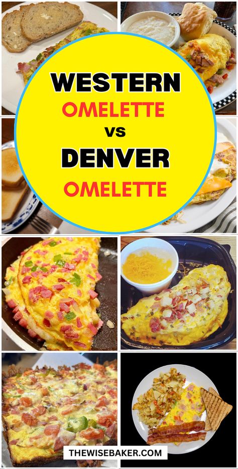 Western omelet or Denver omelet: a classic breakfast dilemma. Are they the same or different? Let's untangle this egg-cellent mystery and explore the heart of this breakfast battle. Western Omelette Casserole, How To Make The Perfect Omelette, Omelette Recipe Videos, Western Omelette Recipe, Denver Omelette Recipe, Eggwhite Omelet, Western Omelette, Denver Omelette, Denver Omelet