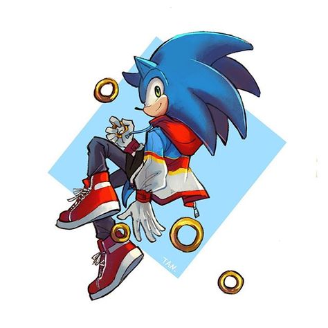 Sonic Clothes Ideas, Sonic Wearing Clothes, Sonic With Clothes, Sonic Youth Albums, This Is Fine Meme, Sonic T Shirt, Sonic Screwdriver, Sonic Mania, Sonic Youth