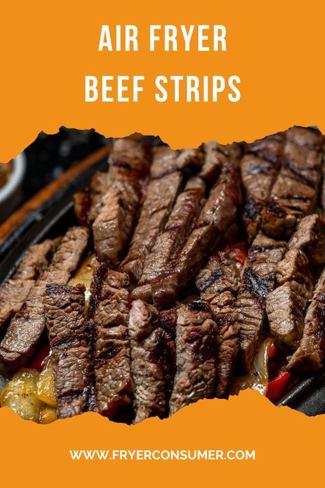 Air Fryer Beef, Air Fryer Recipes Beef, Best Grilled Steak, Steak Strips, Beef Loin, Strip Steak Recipe, Round Steak Recipes, Angus Steak, Beef Flank