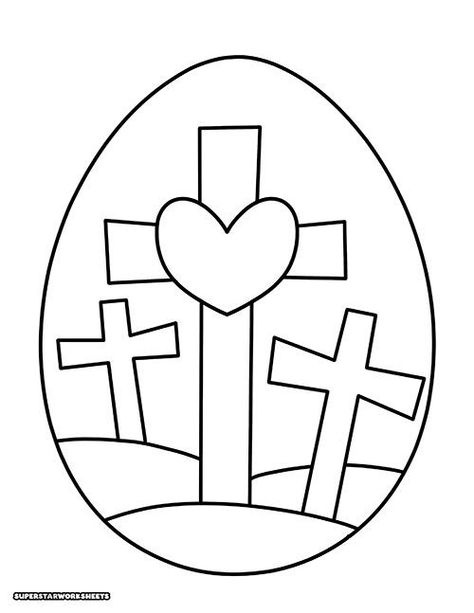 Free printable Easter coloring pages you can use to celebrate with your students. We've designed a huge variety of custom, and modern Easter coloring page designs including Happy Easter printables, Easter egg coloring pages, Easter bunny, and baskets, as well as cute, easy-to-color spring chicks, flowers, and more. If you are looking for Resurrection Sunday resources, we've got Christian Easter Coloring Pages too! Preschool Easter Crafts Christian, Christian Easter Coloring Pages, Superstar Worksheets, Egg Coloring Pages, Easter Coloring Pages Printable, Free Easter Coloring Pages, Cross Coloring Page, Easter Coloring Sheets, Easter Egg Coloring