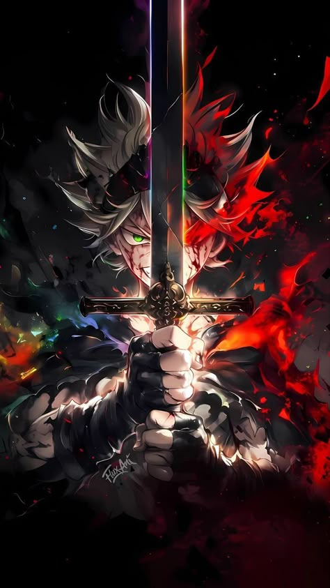 Asta Black Clover Wallpaper, Asta Fanart, Asta Pfp, Demon Asta, Action Kamen, Black Clover Wallpaper, Asta Black Clover, Danmachi Anime, Anime Picture Hd