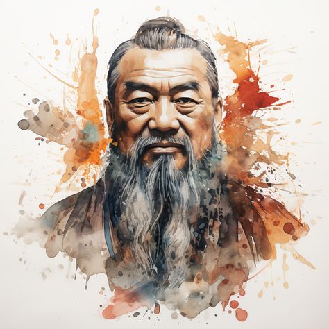 6) Stylized watercolor and ink portrait of Confucius #nft #AI #art #painting #nftartist #AIartgallery #DigitalArt #artwork #AIart #generativeart #GenerativeAI #artwork #artist #artistsofinstagram Ink Portrait, Generative Art, Watercolor And Ink, Ink Art, Art Painting, Digital Art, Quick Saves, Instagram, Art