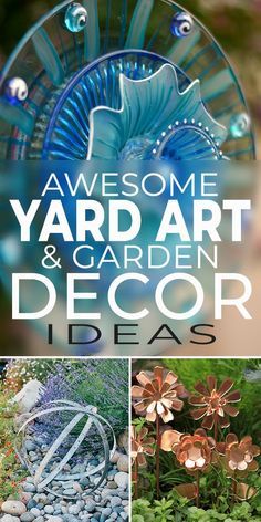 Create DIY garden decor and art for your yard, using these tips, ideas & tutorials! #gardenart #yardart #gardendecor #gardendecorations #yarddecor #diyyardart #diygardenart #diy #diygardendecor #diygardenideas #diygardenprojects Evening Wallpaper, Bathroom Minimalist, Taman Diy, Yoda Images, Funny Vine, Glass Garden Art, Garden Decor Ideas, Outdoor Garden Decor, Diy Yard