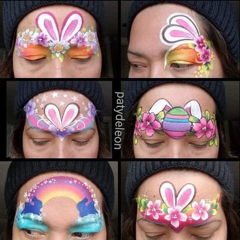 Easter Face Paint Ideas Easy, Kids Easter Face Paint, Face Paint Easter Designs, Simple Easter Face Paint, Easter Face Painting Ideas Easy, Easter Facepainting Ideas Easy, Easy Easter Face Paint, Easter Egg Face Paint, Easter Face Painting Ideas