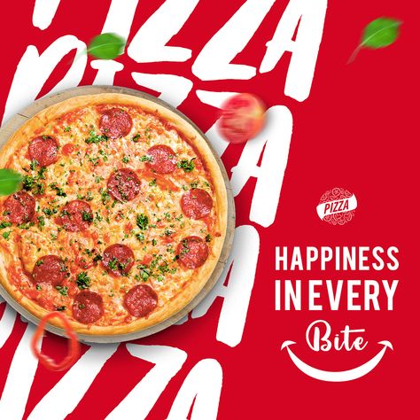 Pizza Social Media Post Design | Free Template :: Behance Creative Pizza Ads, Pizza Advertising Creative, Pizza Creative Ads, Pizza Instagram Post, Pizza Social Media Post, Restaurant Social Media Design, Pizza Ads, Pizza Post, Pizza Menu Design