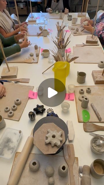 Lisa Hoelzl on Instagram: "Perfect (saturday*) morning for some clay therapy💆‍♀️🧘‍♀️🌧️
Head to our website for upcoming workshops at the Bakehouse Studio! Link in bio. 

-

#art #artist #studio #clay #ceramics #pottery #sculpture #community #innerwest #marrickville #marrickvilleart #sydney #sydneyartist #sydneyart #cermaicssydney #ceramictotems #ceramicworkshops #ceramicsculpture #funwithclay #ceramicforms #colourfulsculpture #sydneyartworkshops #innerwestcreatives #innerwestworkshops #mindfulceramics #handmade #handbuilding #supportlocalartists #australianceramics #australiansculpture" Clay Art Therapy, Clay Therapy, Bio Art, Support Local Artists, Pottery Sculpture, Ceramics Pottery, Clay Ceramics, Saturday Morning, Ceramic Sculpture