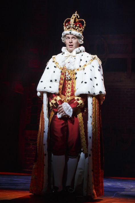 When Jonathan Groff walked onstage as King George and slayed with his hilarious number and brilliant sass. | 10 Times I Lost My Sh*t Watching "Hamilton" The Musical Hamilton Costume, George Hamilton, Hamilton Wallpaper, Jonathan Groff, Hamilton Broadway, King George Iii, Hamilton Musical, And Peggy, Alexander Hamilton