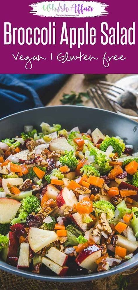 Broccoli Apple Salad, Apple Broccoli Salad, Salad Broccoli, Paleo Vegetables, Apple Salad Recipes, Super Salads, Food Habits, Food Keto, Broccoli Recipe