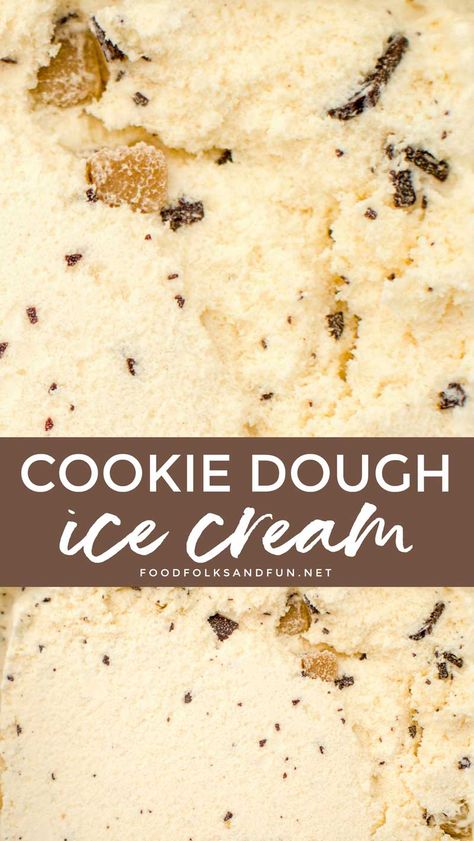 Recipe With Cookie Dough, Cookie Dough Ice Cream Recipe, Chocolate Chip Cookie Dough Ice Cream, Homemade Cookie Dough, Ultimate Chocolate Chip Cookie, Chocolate Pieces, Ultimate Cookies, Ice Cream Maker Recipes, Cookie Dough Ice Cream