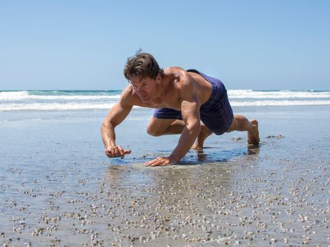 Crawling Pose, Shoulder Stability Exercises, Strength Routine, Bear Crawl, Summer Challenge, Core Training, High Intensity Interval Training, Bodyweight Workout, Core Workout