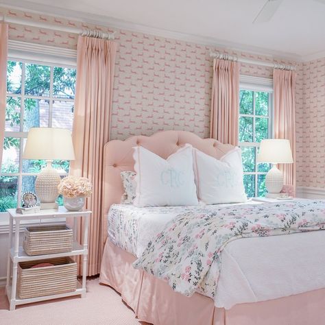 Madre Dallas, Pink Rooms, Pink Bedroom For Girls, Big Girl Bedrooms, Girls Rooms, Girly Room, Girl’s Room, Master Bed, Dreamy Bedrooms