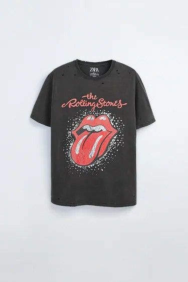 Tee Outfits, Bad Company, Graphic Tee Outfits, Cut Sweatshirts, Metallic Prints, Rolling Stones, The Beatles, Chic Style, Graphic Tee