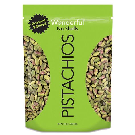 Wonderful Pistachios Shelled, Roasted and Salted (24 oz.) - Sam's Club Pistachio Shells, Salted Nuts, Cream Cheese Pie, Wonderful Pistachios, Wholesome Snacks, Pistachios Nuts, Good Source Of Fiber, Complete Protein, Good Sources Of Protein