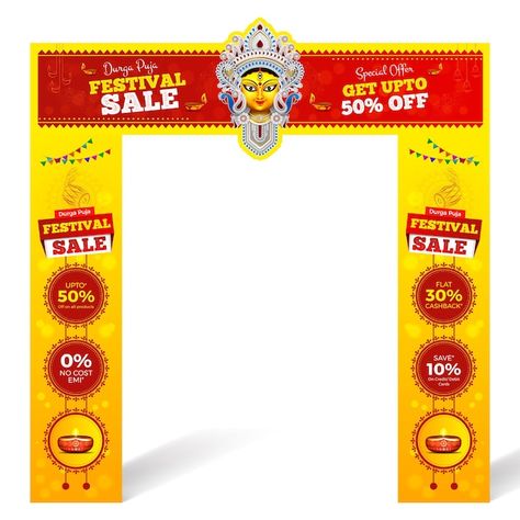 Offer Banner Design, Navaratri Festival, Office Counter Design, Durga Face, Offer Banner, Shop Banner Design, Festival Banner, Happy Durga Puja, Flex Banner Design