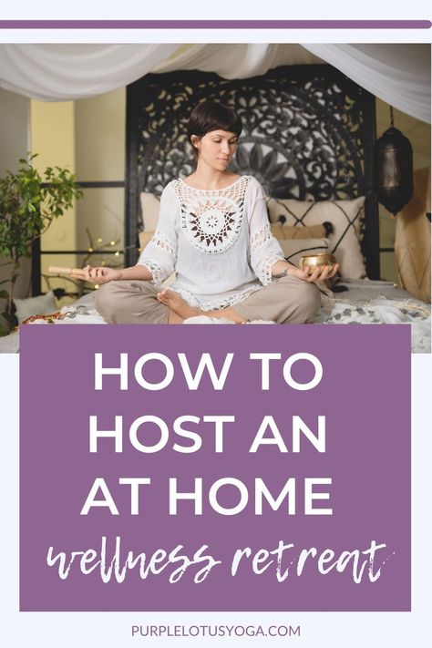 Wellness Weekend Ideas, Meditation Party Ideas, At Home Retreat Schedule, Meditation Retreat Ideas, Home Retreat Ideas, Health Retreat Ideas, Wellness Party Ideas, Wellness Event Ideas, Wellness Retreat Ideas