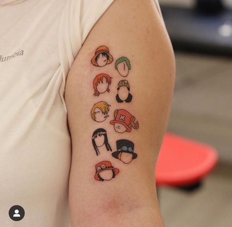 Cool Luffy, Nami Usopp Chopper, Tato Mandala, Nami Usopp, Luffy Zoro Sanji, Sanji Nami, Zoro Sanji, One Piece Tattoos, Luffy Zoro