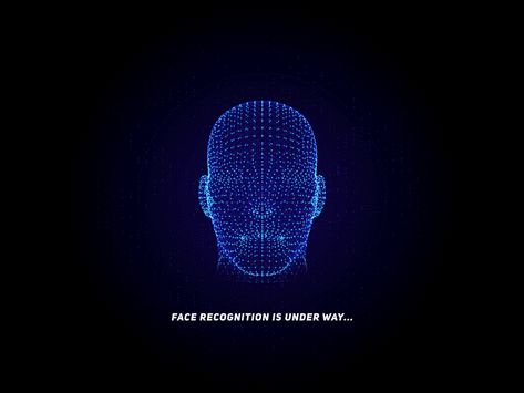 Artificial intelligence - Face recognition by KlausHuang on Dribbble Technology Gif, Biotechnology Art, Icon Animation, Future Technology Concept, Face App, Artificial Neural Network, Certificate Design Template, Motion Design Animation, Face Recognition