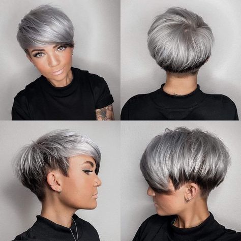 Mullet Hairstyle Women, Short Hair Pixie Cuts, Short Hair Undercut, Super Short Hair, Blonde Pixie Haircut, Edgy Short Hair, Brazilian Remy Hair, Undercut Pixie Haircut, Curly Hair Women