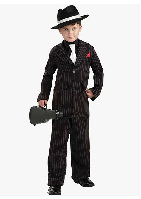 Young Professional Dresses, Roaring 20s Outfit, Roaring 20s Halloween, Gangster Suit, 20s Outfit, Gangster Costume, Gangster Costumes, Kid Costume, Halloween Costumes Kids Boys