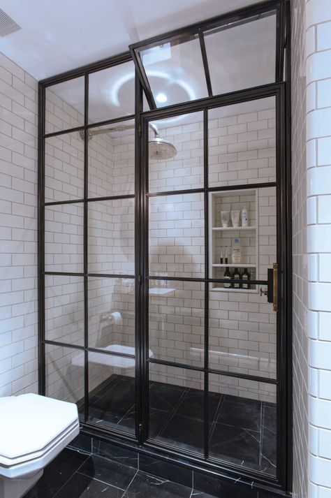 Industrial Showers, Bathroom Shower Panels, Casas Coloniales, Luxury Shower, Decoration Bathroom, Inspiration Bathroom, Bathroom Design Inspiration, Custom Shower, French Doors Interior