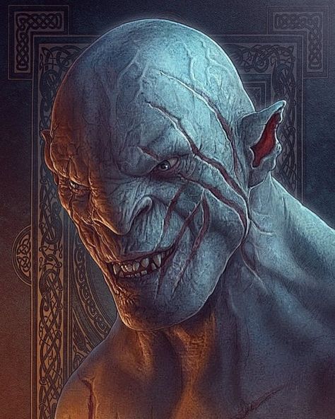 Kerem Beyit Azog The Defiler, Kerem Beyit, Hobbit Art, Skull Face, Skull Drawing, Thranduil, Art Station, Skull Tattoos, Fantastic Art