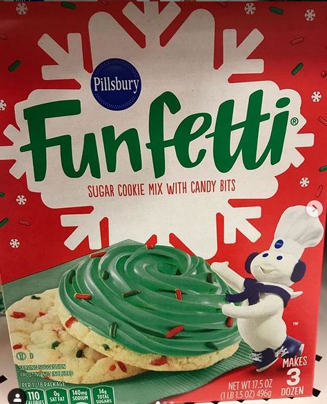 Pillsbury Funfetti sugar cookie mix found @Target Pillsbury Holiday Cookies, Funfetti Christmas, Pillsbury Christmas Cookies, Pillsbury Sugar Cookies, Pizza Roll Recipe, Paper Squishy, Holiday Sugar Cookies, Best Holiday Cookies, Sugar Cookie Mix