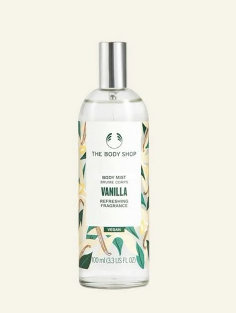 The Body Shop Vanilla, Body Shop Vanilla, Vanilla Body Mist, Cute Skincare, Baby Books Diy, Vanilla Perfume, Early Mornings, Clean Bedroom, Diy Book