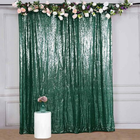 Photography Booth, Sequin Curtains, Sequin Backdrop, Sequin Wedding, Home Curtains, Photo Booth Backdrop, Green Sequins, Backdrop Stand, Fade Color