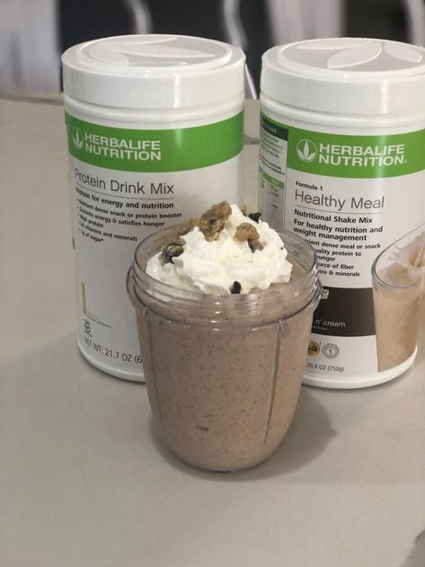 Herbalife Ice Cream, Herbalife Cookies And Cream Recipes, Herbalife Shake Recipes Cookies And Cream, Shake Recipes Herbalife, Herbalife Cookies, Herbalife Cookies And Cream, Nutrition Shake Recipes, Bariatric Support, Meal Shakes