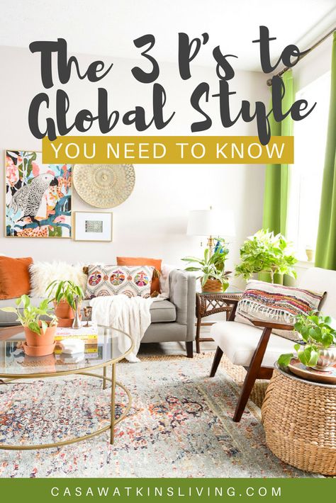 Global Home Decor Style, Terra Cotta Plant, Domino Magazine, Global Textiles, Short Plants, Global Home, Terracotta Plant Pots, Home Decor Style, Global Style