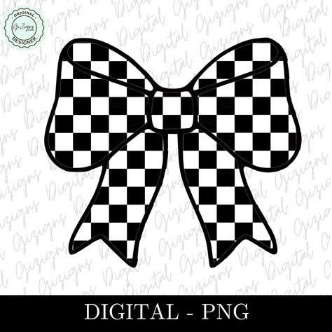 Preppy Clipart, Bow Clipart, Star Clipart, Coquette Bow Png, Checker Board, Bow Charm, Checker Design, Checkered Design, Bow Png