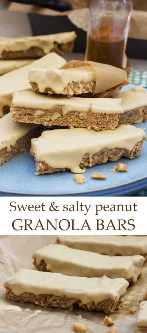 Peanut Granola Bars, Granola Bars Homemade, Peanut Granola, Homemade Snack Bars, Peanut Butter Granola Bars, Healthy School Snacks, Healthy Toddler Snacks, Chewy Granola Bars, Granola Recipe Bars