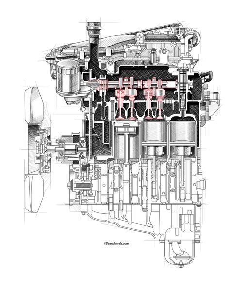 Cutaway Automotive Engines on Behance Speculative Architecture, Biomimicry Architecture, Architecture Diagram, Car Engines, Section Drawing, Urban Housing, Architecture Concept Diagram, Architecture Sketchbook, Architecture Concept Drawings