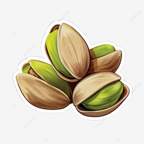 realistic pistachios sticker food bowl drifood png Nuts Graphic Design, Pistachio Logo Design, Pistachio Drawing, Pistachio Illustration, Healthy Snack Bar Recipes, Flower Border Clipart, Sticker Food, Food Illustration Design, Sticker Clipart