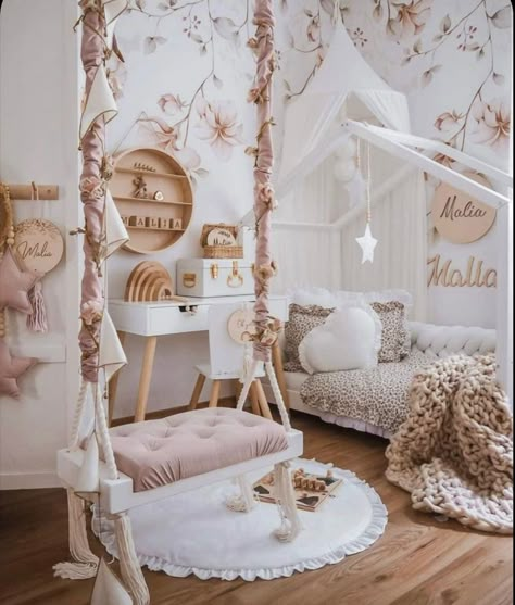 Fairytale Toddler Room, Boho Princess Room, Whimsical Toddler Girl Room, Toddler Rooms Girly, Toddler Girls Bedroom Ideas, Toddler Girl Bedroom Themes, Toddler Room Ideas Girl, Toddler Girl Bedroom, Toddler Bedroom Girl