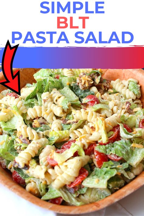 Are you looking for a simple salad recipe that gives you all the glorious flavors? You're going to love the taste of this BLT Pasta Salad! It's seriously the perfect summertime salad.  #Pastasalad #easysaladrecipe Easy Salad Recipe | Pasta Salad Easy Blt Pasta Salad, Mexican Salad Recipes, Chef Salad Recipes, Blt Pasta Salad, Hot Honey Chicken, Blt Pasta, Blt Pasta Salads, Ranch Pasta Salad, Picnic Recipes