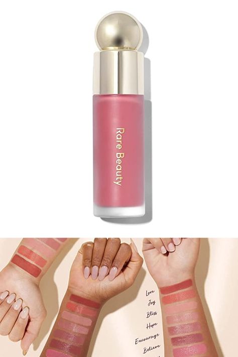 Rare Bueaty Blush Shade Happy, Rare Beauty Blush Hope, Rare Beauty Blush Happy, Rare Beauty Hope, Rare Beauty Blush, Soft Pinch Liquid Blush, Santa Wish List, Back To School Makeup, White Wide Leg Jeans