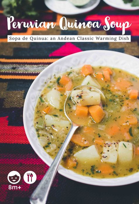 Veggie Quinoa Soup, Peruvian Quinoa, Crockpot Quinoa, Quinoa Soup Recipes, Quinoa Soup, Soups Stews Chilis, Ceviche Recipe, Peruvian Cuisine, Vegan Quinoa