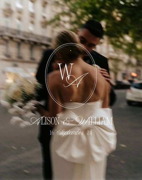 Wedding Logo Design Modern, Vintage Modern Logo, Couple Monogram Design, Couple Monogram, Elegant Save The Date, Couples Monogram, Elegant Modern Wedding, Luxury Couple, Wedding Logo Monogram