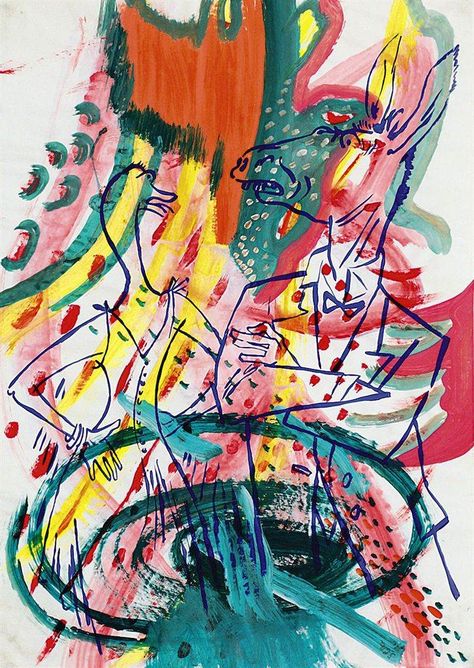 Sigmar Polke (1941-2010) Sigmar Polke, Postmodern Art, Gerhard Richter, European Paintings, Famous Art, Modern Artists, Fantastic Art, Mural Art, Op Art