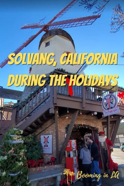 Visit Solvang, California during the holidays. Lighting 2023, Solvang California, California Christmas, Great Restaurants, Tree Lighting, Christmas Tree Lighting, California Travel, California State, Christmas Village