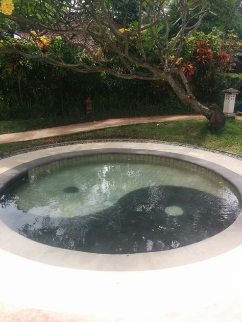 Plunge Pool, Ying Yang, Dream House Decor, Yin Yang, House Decor, Happy Holidays, Fire Pit, Hot Tub, Dream House