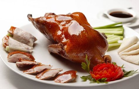 11. Peking duck, from the Flower Drum. Pecking Duck, Peking Duck Recipe, Chinese Chicken Wings, Goose Recipes, Duck Recipe, Almond Chicken, Peking Duck, Roast Duck, Chinese Chicken