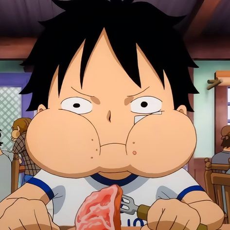 Anime Eating, Eating Icon, One Peice Anime, Cartoon Icons, Monkey D Luffy, One Piece (anime), One Piece Anime, Cartoon Art Styles, Cartoon Art