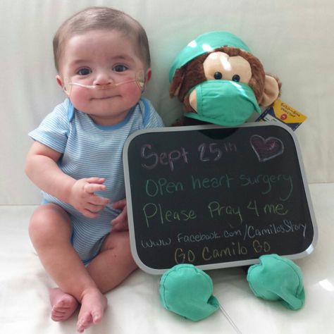 Camilo was diagnosed with DORV, Hypoplastic Left Heart Syndrome (HLHS) also reffered to as "half a heart". He goes into surgery today, please keep him in your prayers Fii Puternic, Heart Surgery, Faith In Humanity Restored, Usa States, Humanity Restored, We Are The World, Cute Stories, Faith In Humanity, Open Heart