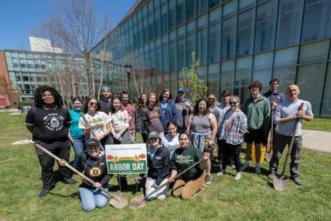 Westfield State Celebrates Arbor Day with Tree Planting Event | Westfield State University School Department, Student Orientation, Academic Advising, Dean Of Students, American Chestnut, Arbor Day, Summer Courses, Student Government, Chestnut Trees