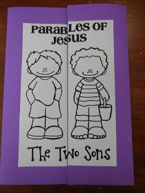 The Paper Maid: FREE The Parables of Jesus - The Two Sons The Parable Of The Lost Sheep, The Lost Sheep Craft Sunday School, Parable Of The Lost Sheep Craft, Parables Of Jesus For Kids, Bible Crafts For Preschoolers, Good Shepherd Craft, The Lost Sheep Craft, Parables Of Jesus, Crafts For Preschoolers