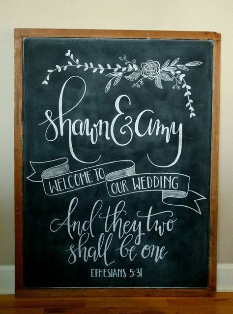 Summer chalkboard art