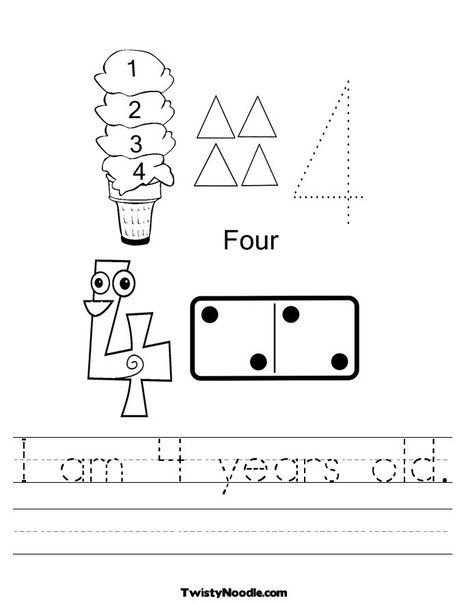 number printable worksheets Coloring Games, Free Printable Numbers, I Am 4, Number Worksheets, Printable Numbers, Kids Learning Activities, Color Activities, Free Printable Coloring Pages, Preschool Worksheets